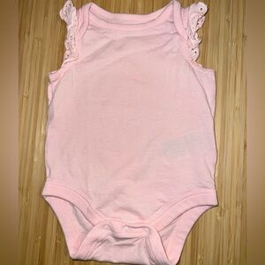 Baby GAP Light Pink Ruffled Kids Bodysuit